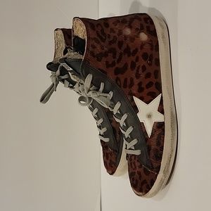 Golden Goose 40 Francy High Top Star Sneakers